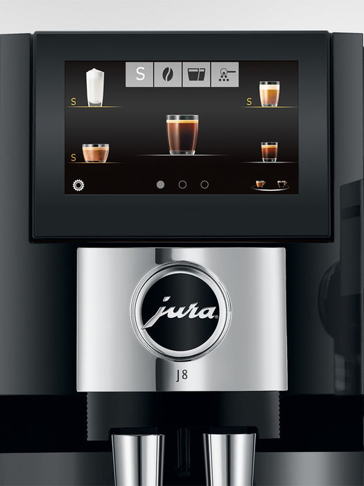 Jura J8 Super Automatic Espresso Machine - Piano Black