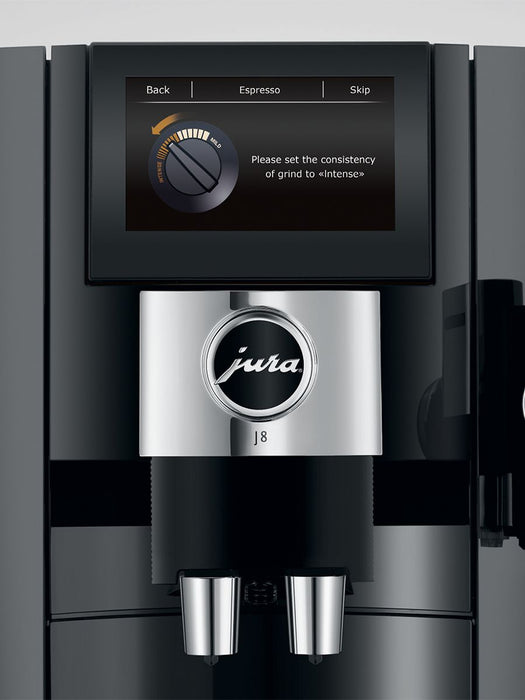 Jura J8 Super Automatic Espresso Machine - Piano Black